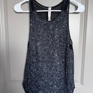 Lululemon Black and White Speckled Women's Tank Top size 2